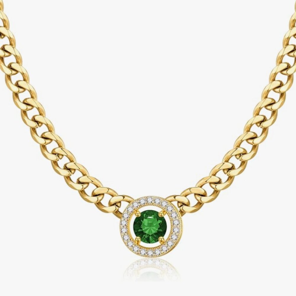 ✦Golden Plated Cuban Link Chain Necklace
